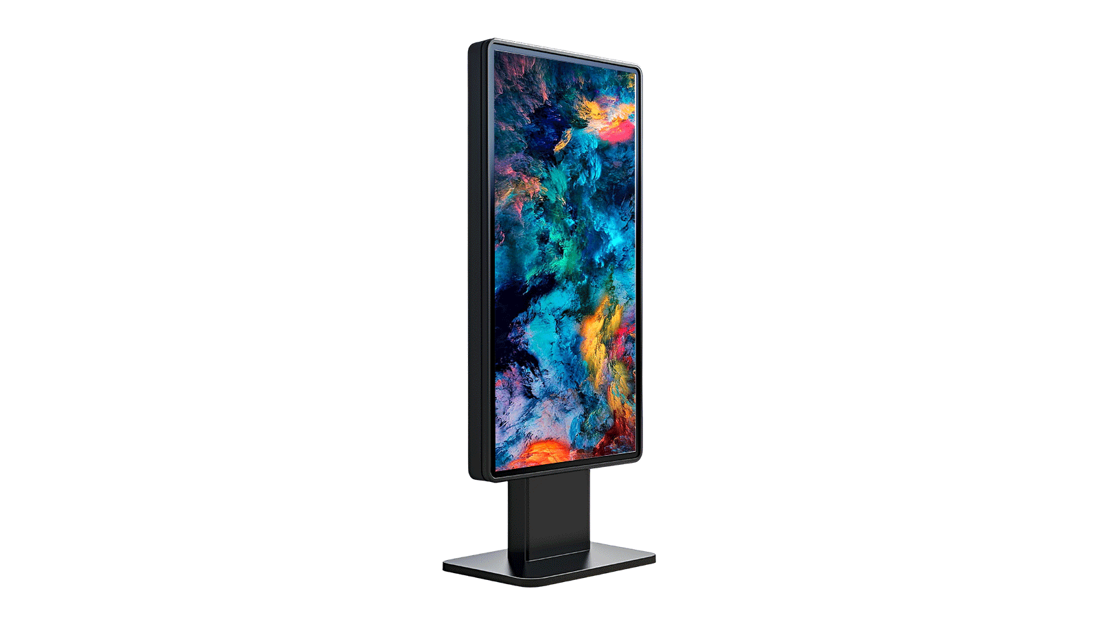 Free-standing digital signage display